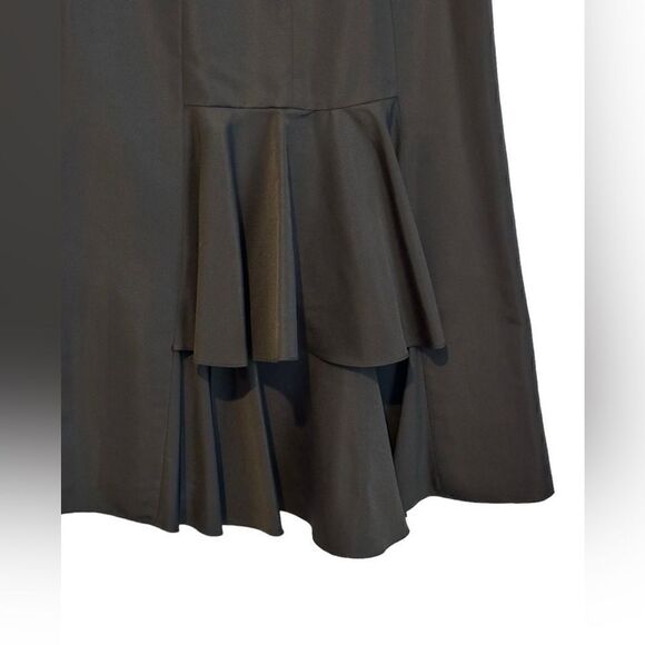 Ann Taylor Black Formal Pleated Maxi Skirt | Size 10 - Picture 7 of 9